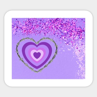 purple heart Sticker